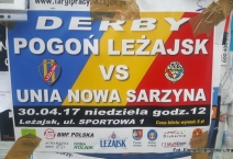 PL: Pogoń Leżajsk - Unia Nowa Sarzyna. 2017-04-30