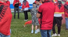 D: Albania fans in Dusseldorf. 2024-06-24